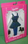 Mattel - Barbie - Fashion Avenue - Boutique - Blue/Green Plaid Jumper & White Top - наряд